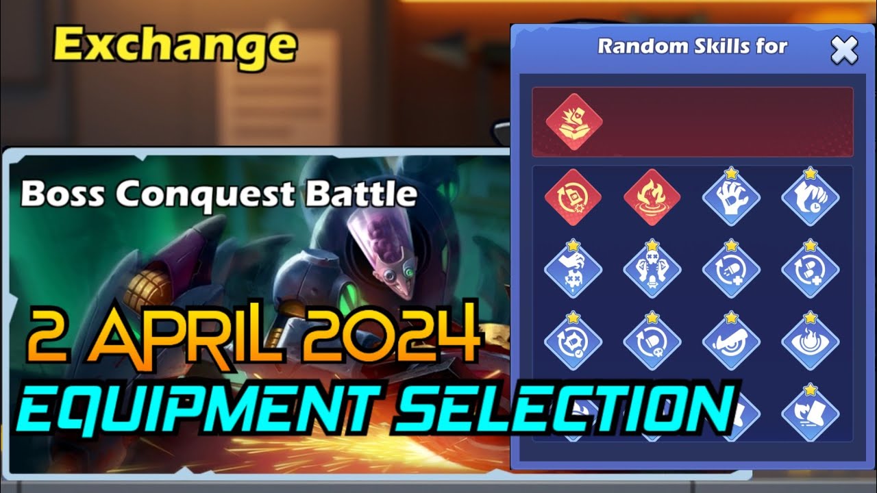 Zombie Waves | Boss Conquest Battle April 2, 2024 Equipment Selection