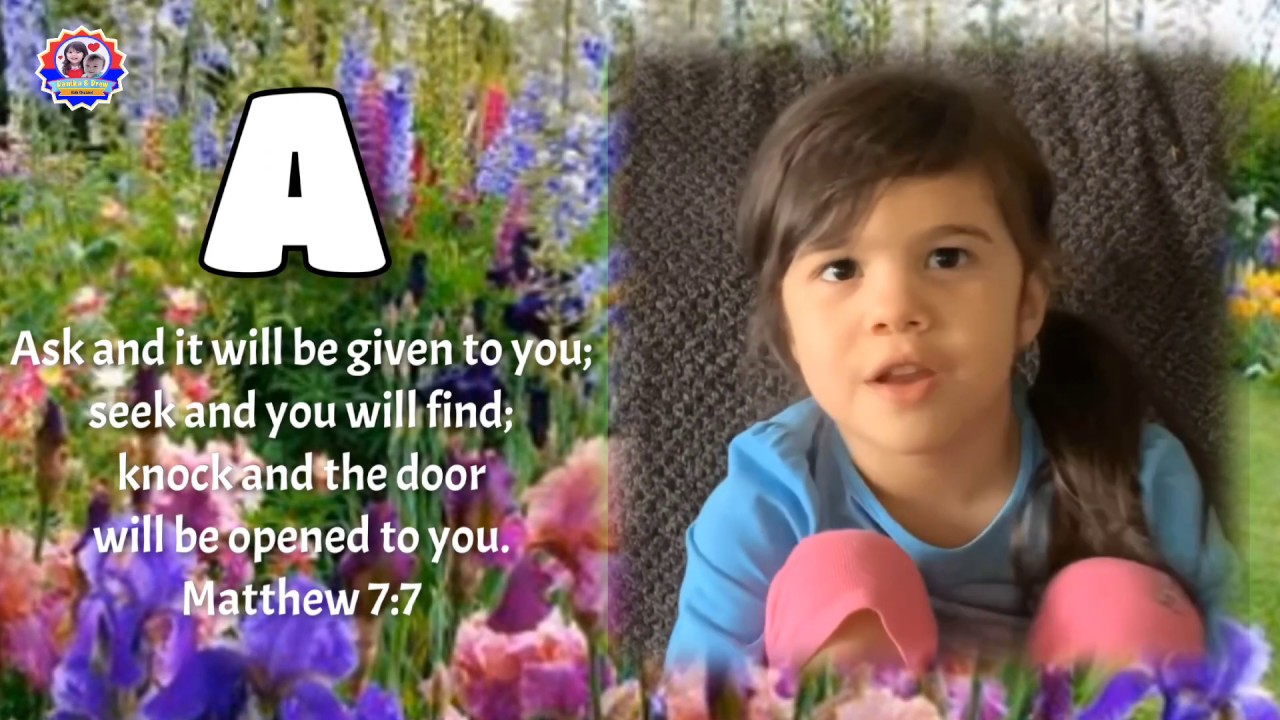 ABC Bible Memory Verses for Kids by a 4 Year Old