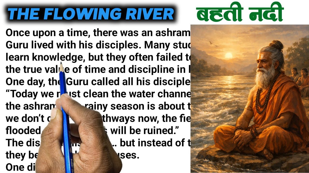 The Flowing River 🌊||English Reading||English Story || English padhna sikhe?