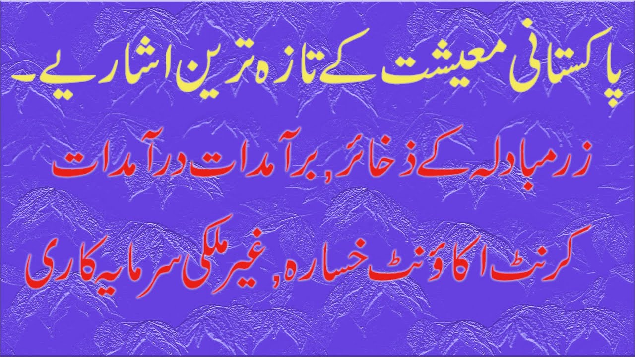 economic Indicators of Pakistan