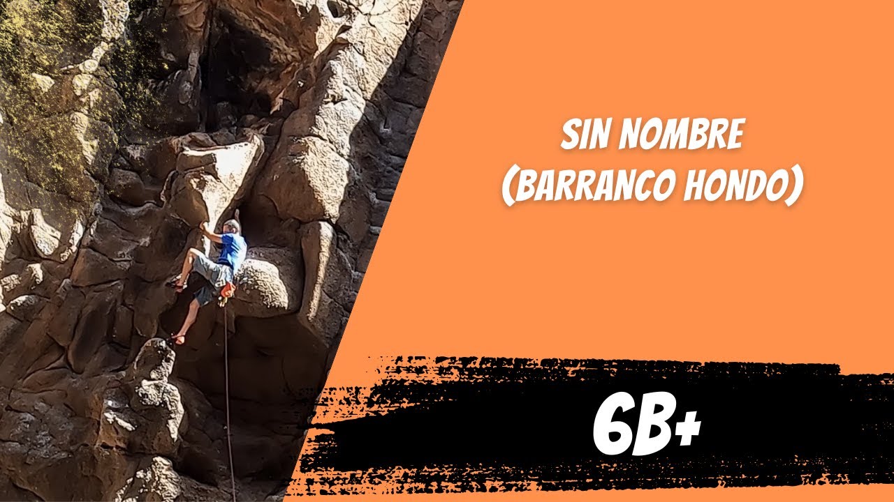 Vía 6b+ Barranco Hondo - Conseguido el encadene