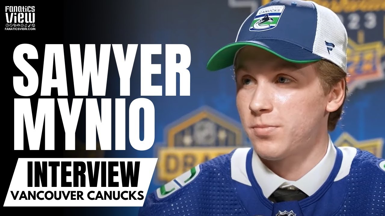 Sawyer Mynio Reacts to Being Drafted by Vancouver Canucks, Growing Up Oilers Fan & Favorite Player