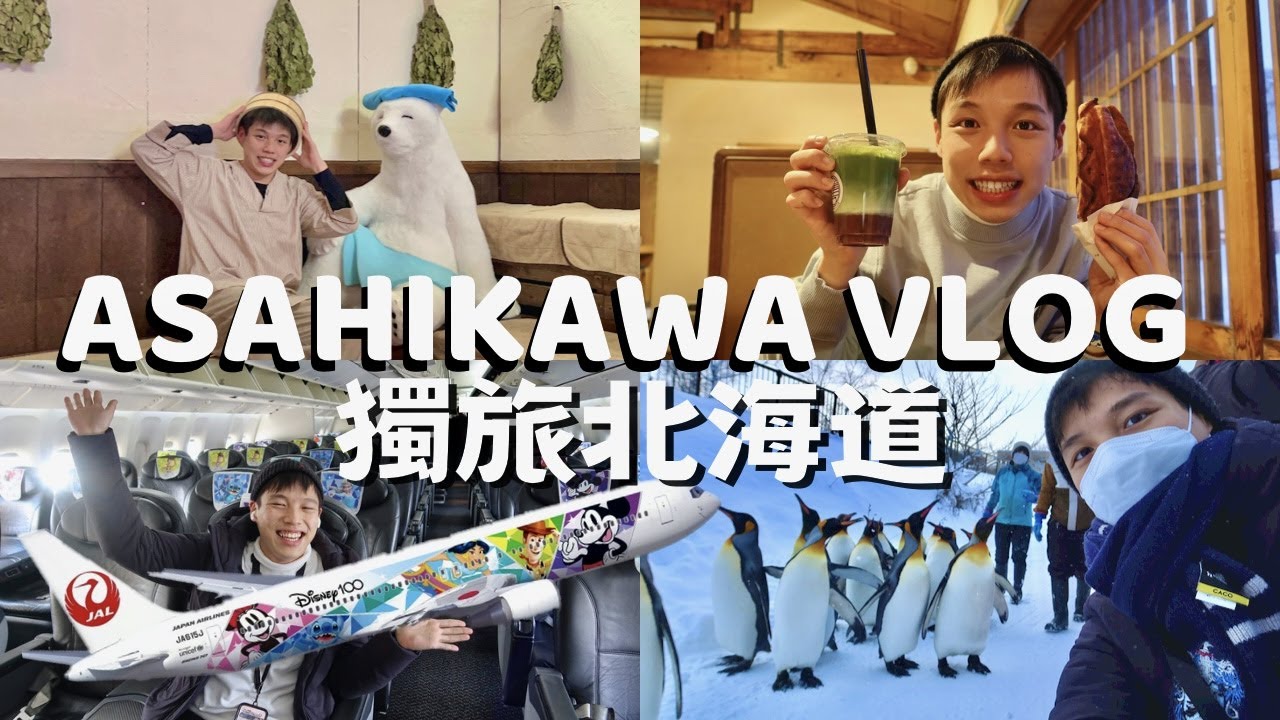 獨旅旭川Vlog | 雪中與企鵝散步，星野旭川OMO7開箱✈️日本航空X迪士尼聯名飛機，first love初戀經典場景，北海道美食之旅（抽獎活動）