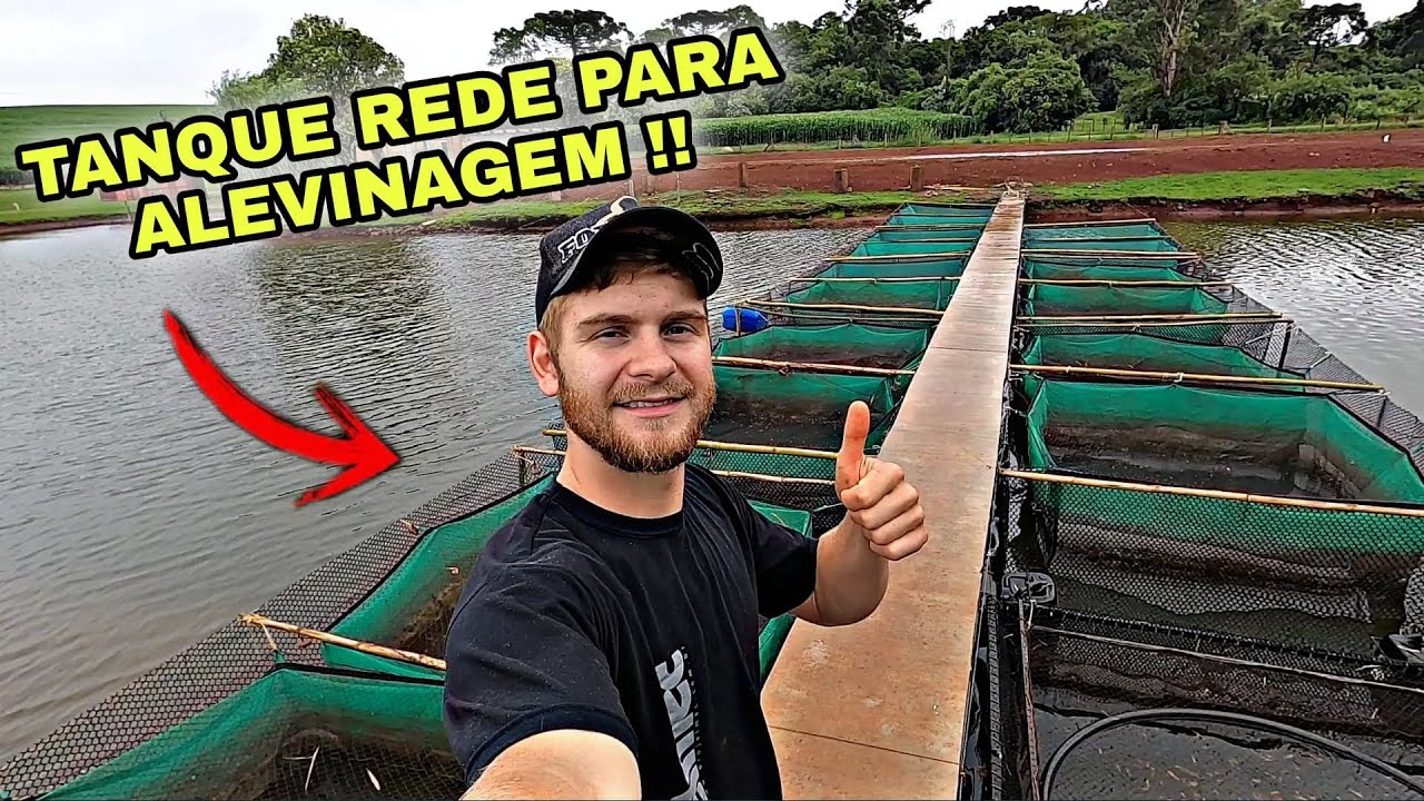 Instalação dos tanques - rede !!! Engorda de peixes