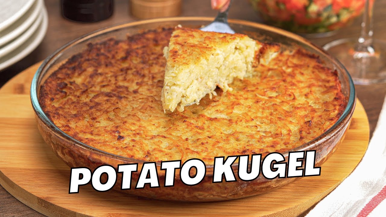 Crispy and Golden POTATO KUGEL. Easy and Delicious RECIPE FOR PASSOVER POTATO KUGEL.