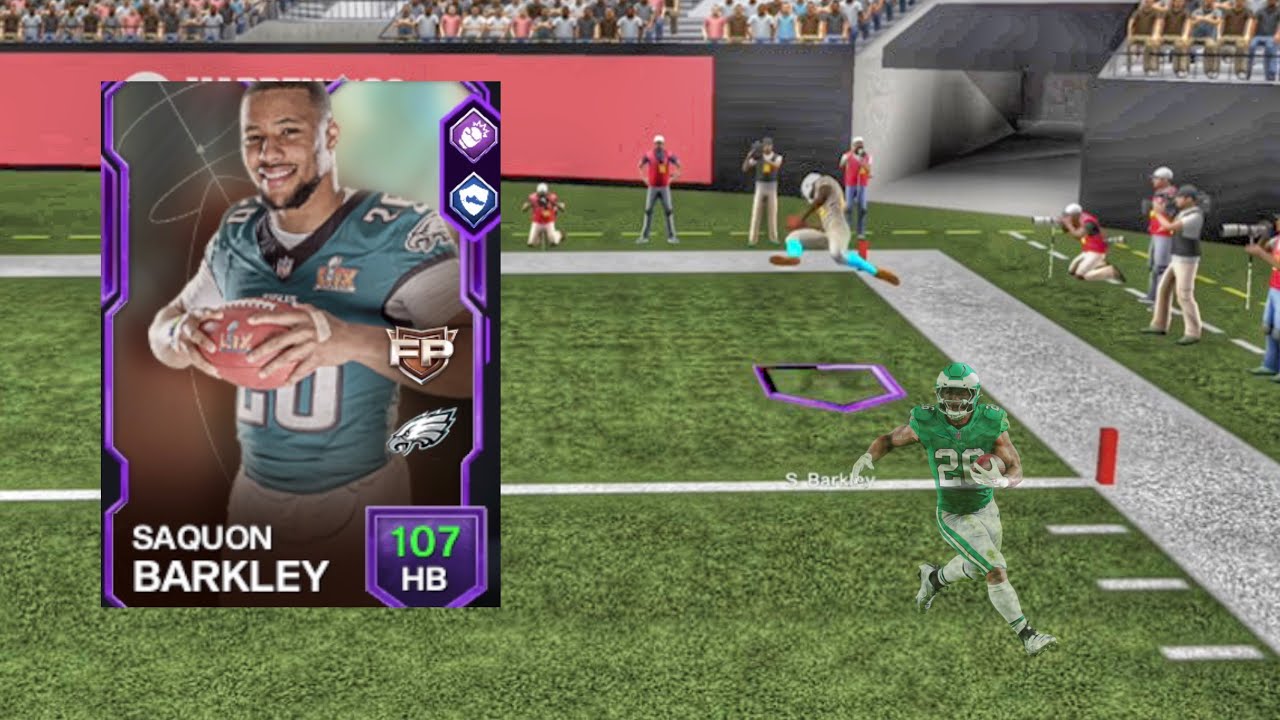 Epic Saquon Barkley 107 OVR Madden Mobile 26