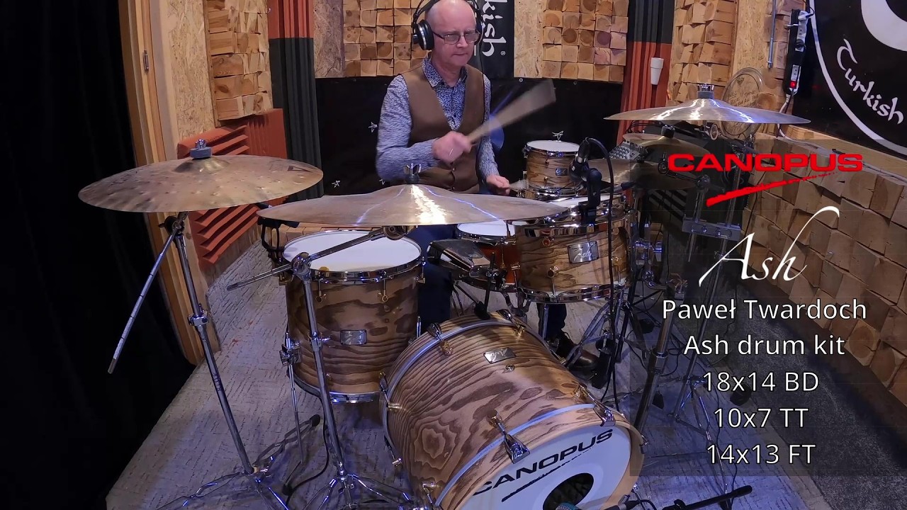 [CANOPUS] Paweł Twardoch demonstrating on Canopus Ash Drum Kit