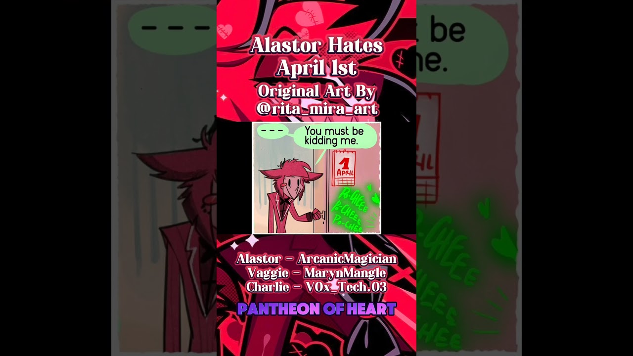 #hazbinhotel #alastor #angeldust #birthday #aprilfools #april1st #dolls #huskerdust #Husker #squeak