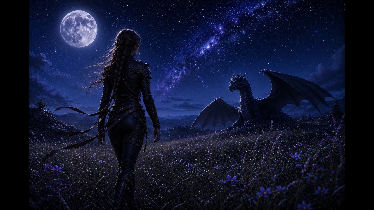 Dragon Rider Fantasy Ambience | Cozy Night Music for Reading, Studying & Sleeping