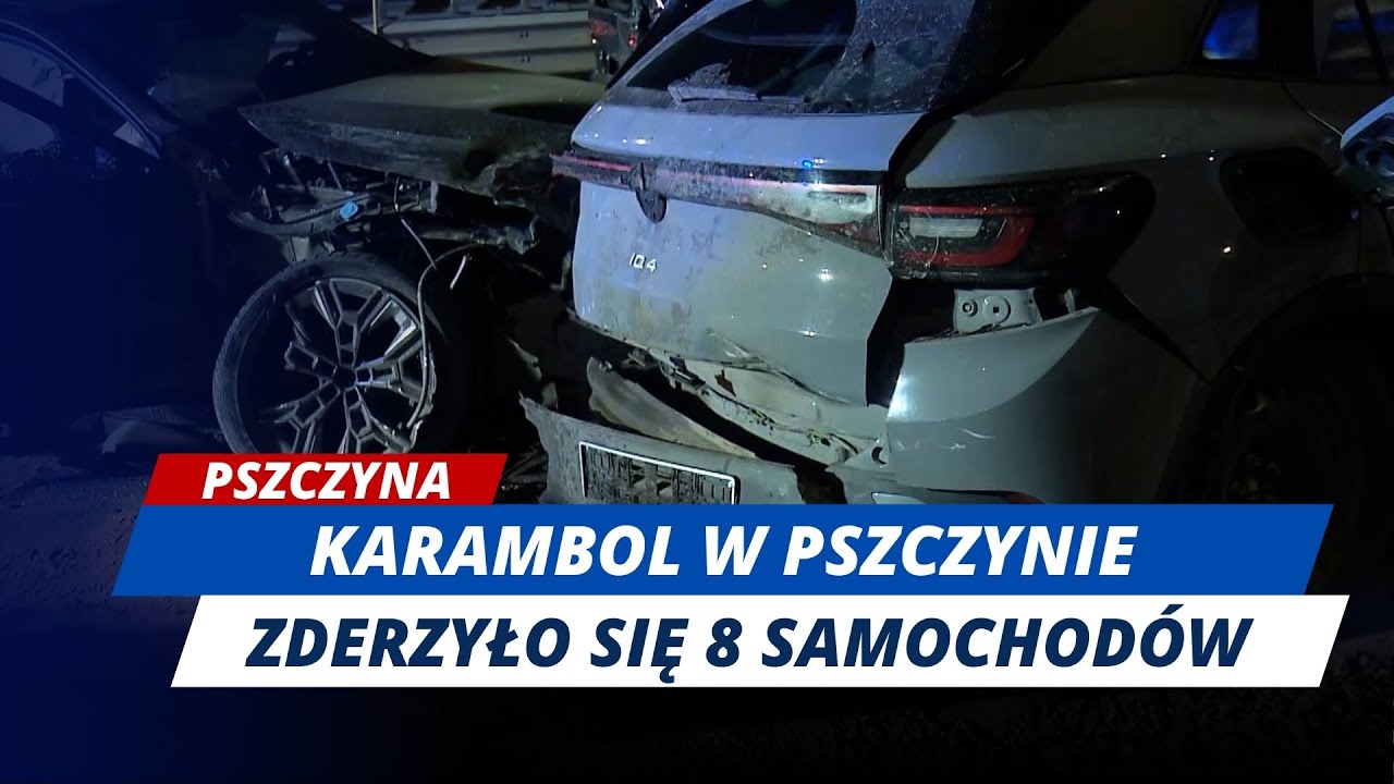 KARAMBOL NA DK1 W PSZCZYNIE! SĄ RANNI