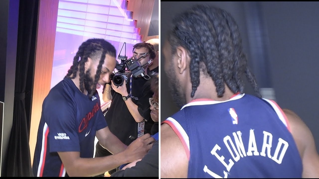 Darius Garland & Kawhi Leonard Immediately After Garlands Clippers Debut In Win Over Pacers 