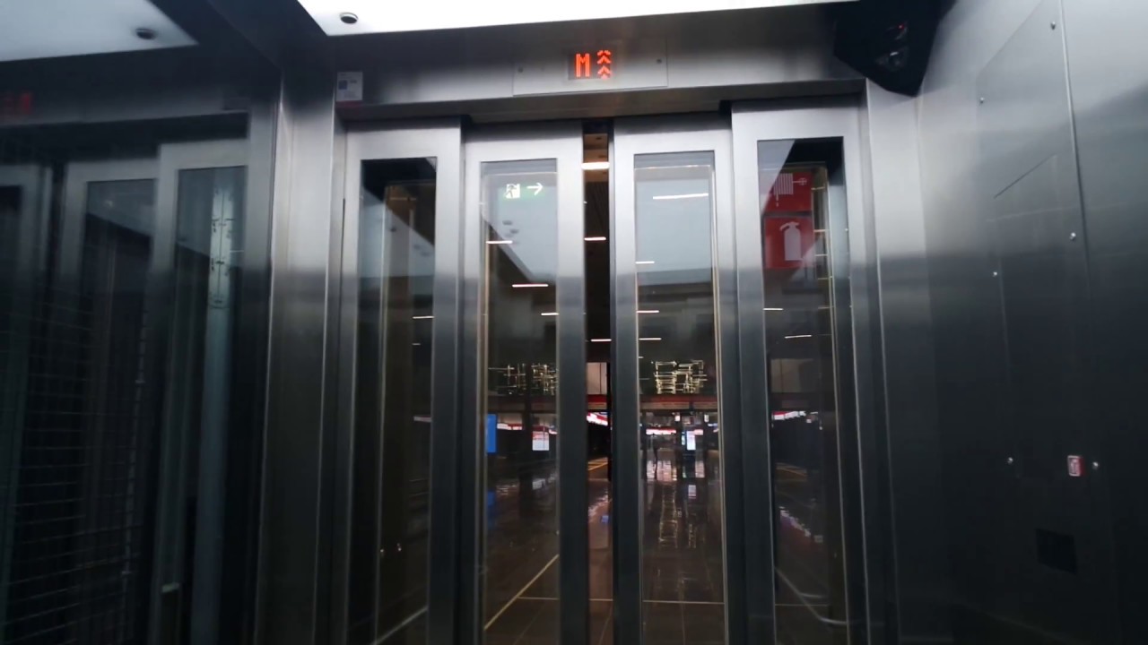 Brand new! Kone traction elevators/lifts in Keilaniemi metro station, Espoo