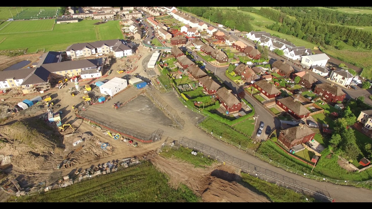 Some of Cowdenbeath and Lumphinnans from a Drone!