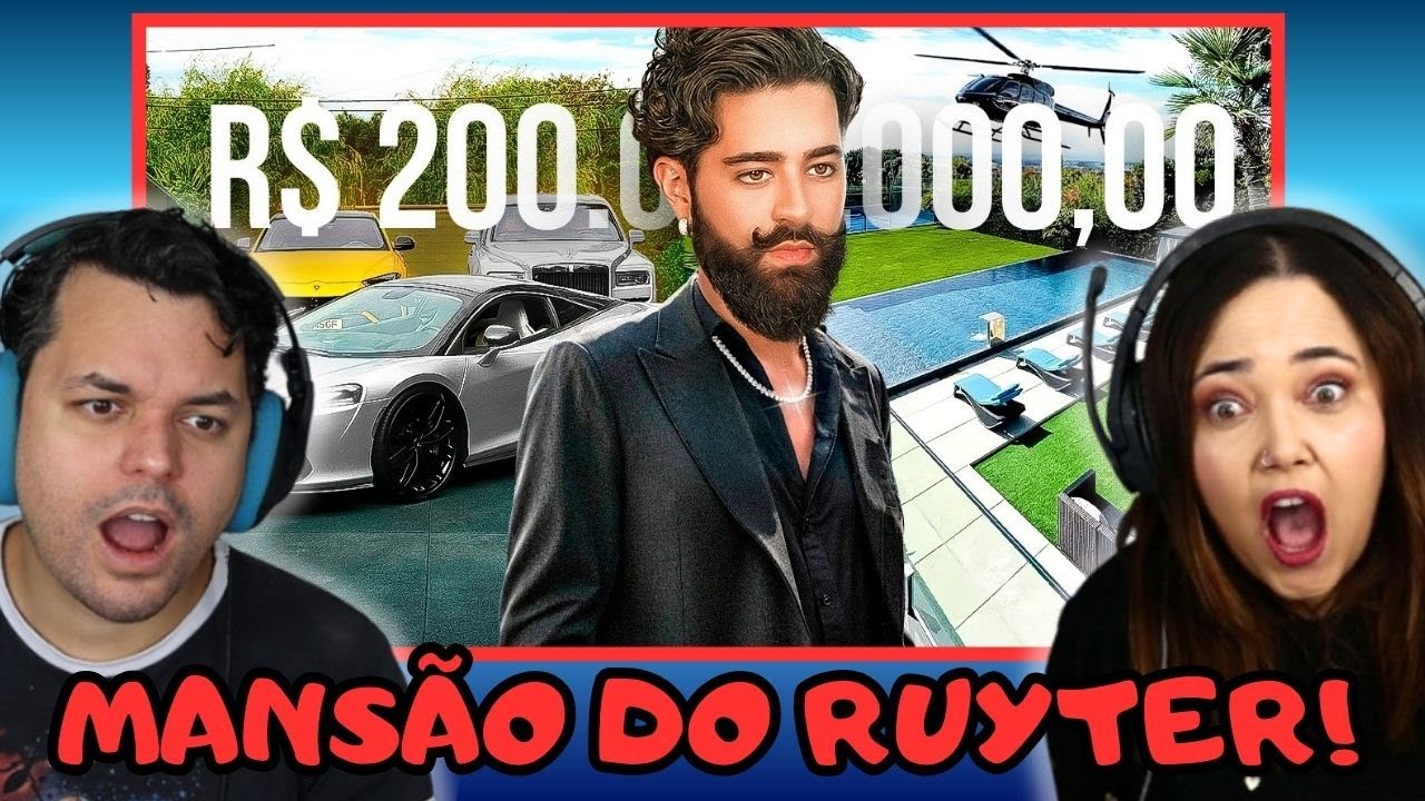 REAGINDO AO TOUR PELA NOVA MANSÃO DO RUYTER EM PORTUGAL -  ⚠️O VÍDEO TÁ DUBLADO EM MUUUUITO RICO