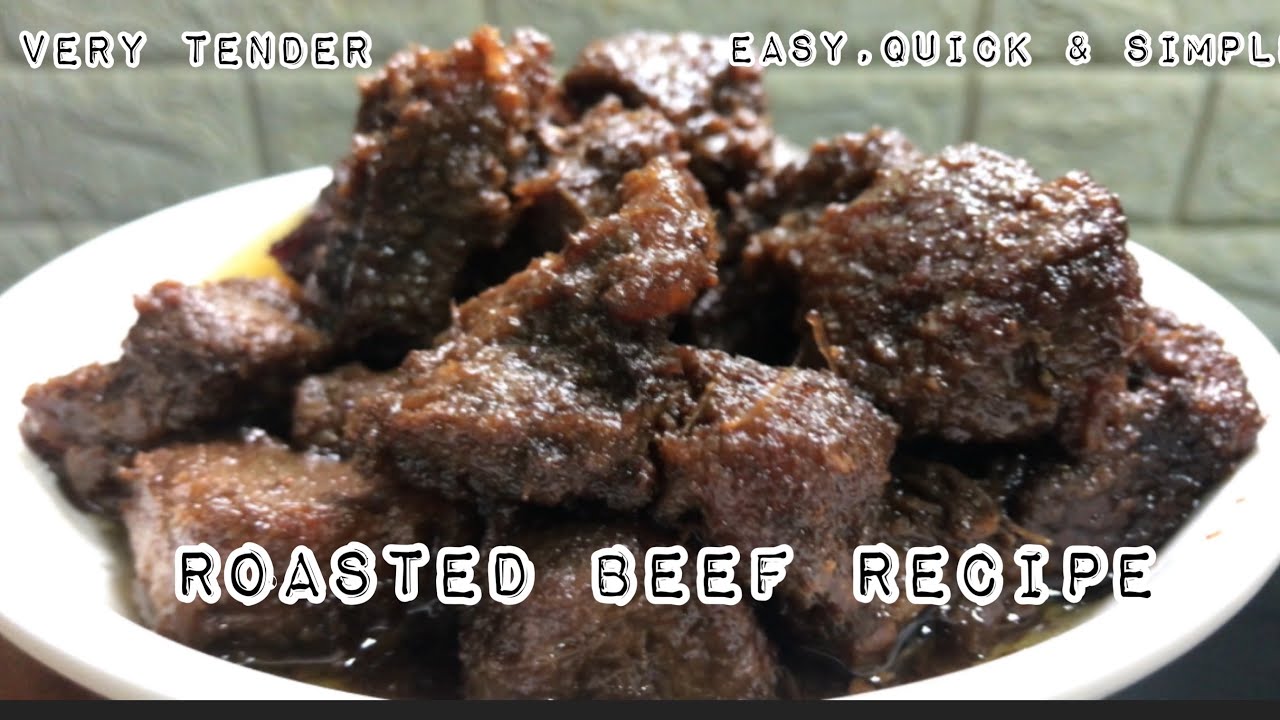 Roasted beef recipe| Bawngsa roast dan| Easy, quick & simple recipe| Beef with only 3 ingredients