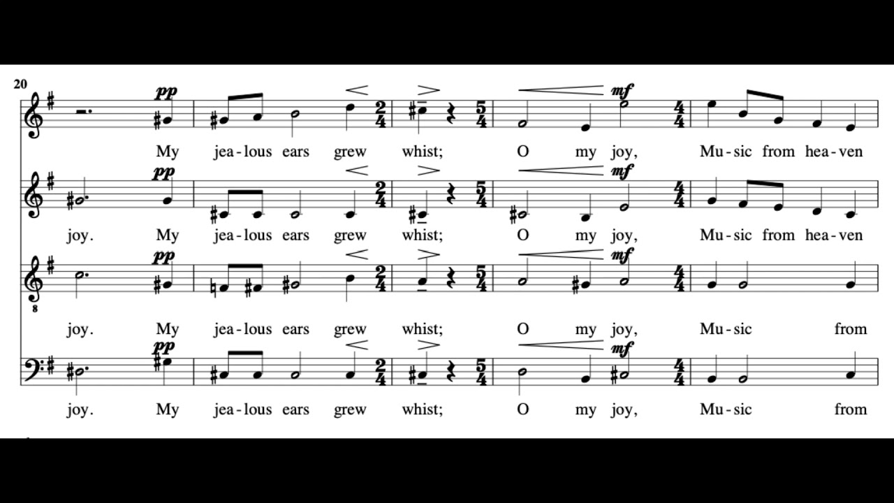 My spirit sang all day (G. Finzi) Score Animation