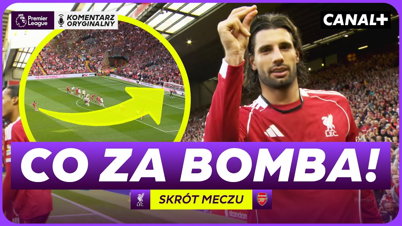 CUDOWNE TRAFIENIE SZOBOSZLAIA! HIT PREMIER LEAGUE DLA GOSPODARZY! LIVERPOOL – ARSENAL, SKRÓT MECZU