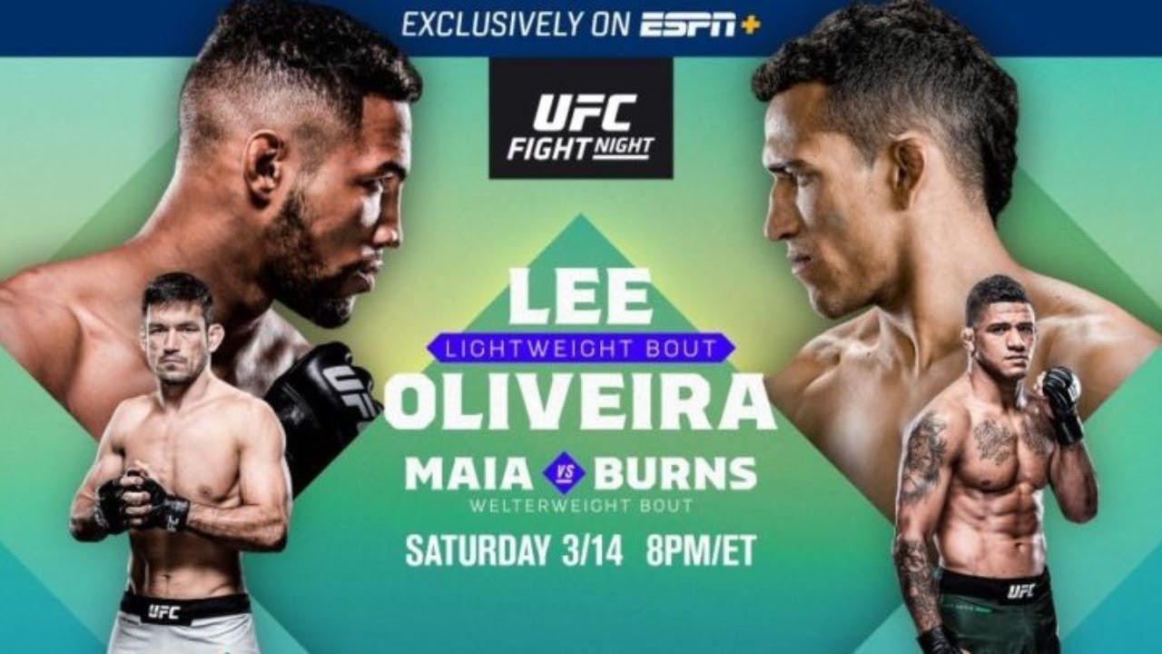 UFC BRASILIA LIVE - LEE VS OLIVEIRA LIVESTREAM FULL FIGHT COMPANION