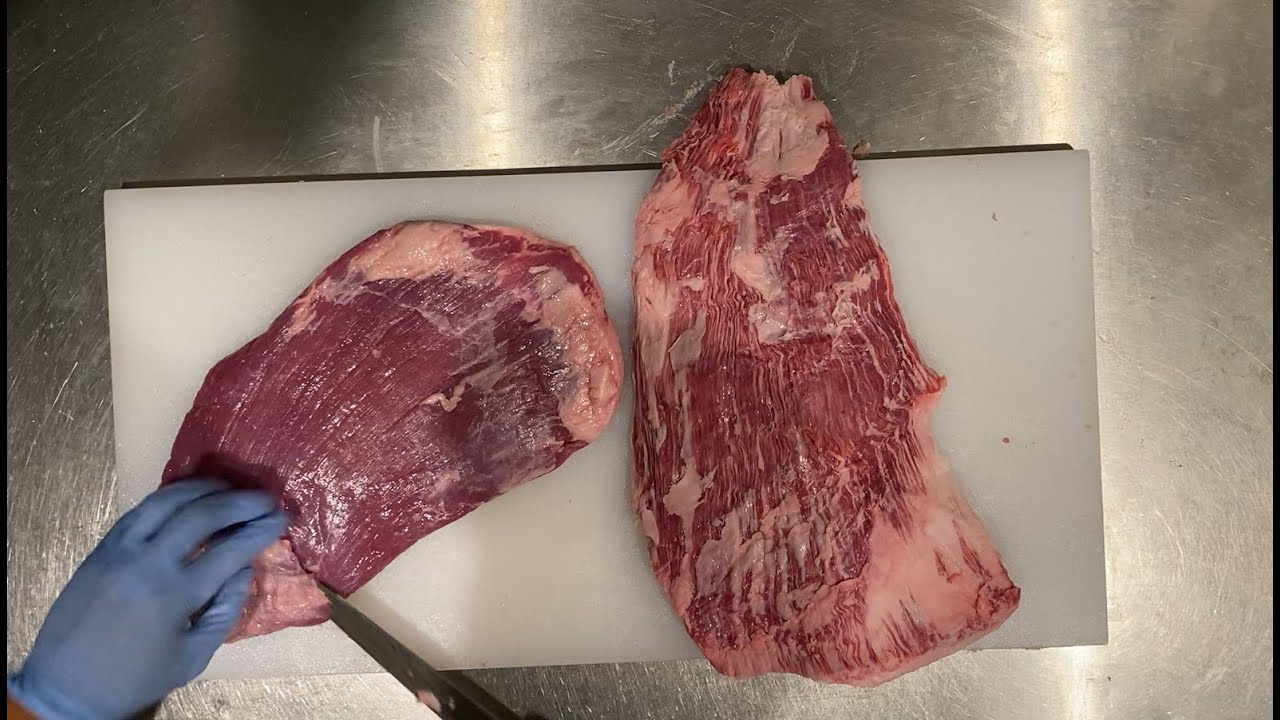 【肉屋の日常】国産牛フランクと豪州産フランク　整形〜焼肉カット / Flank Steak　フランクステーキ