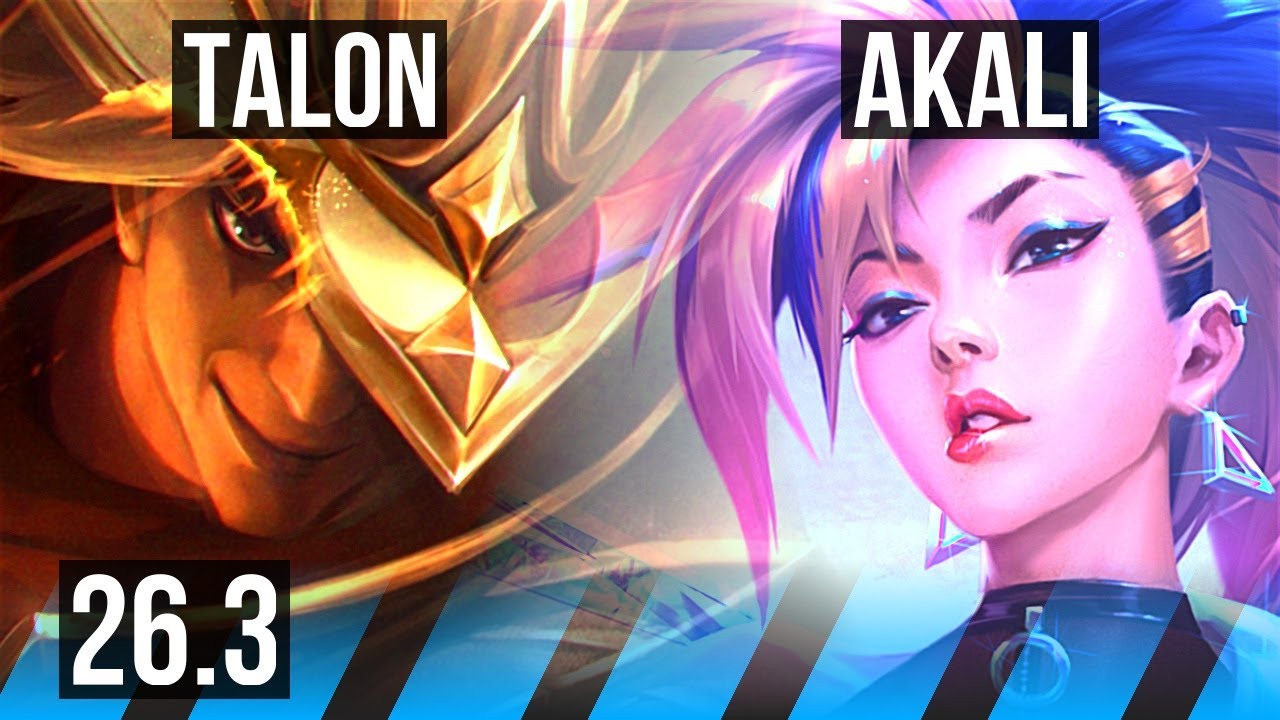 TALON vs AKALI (MID) | KR Master | 26.3