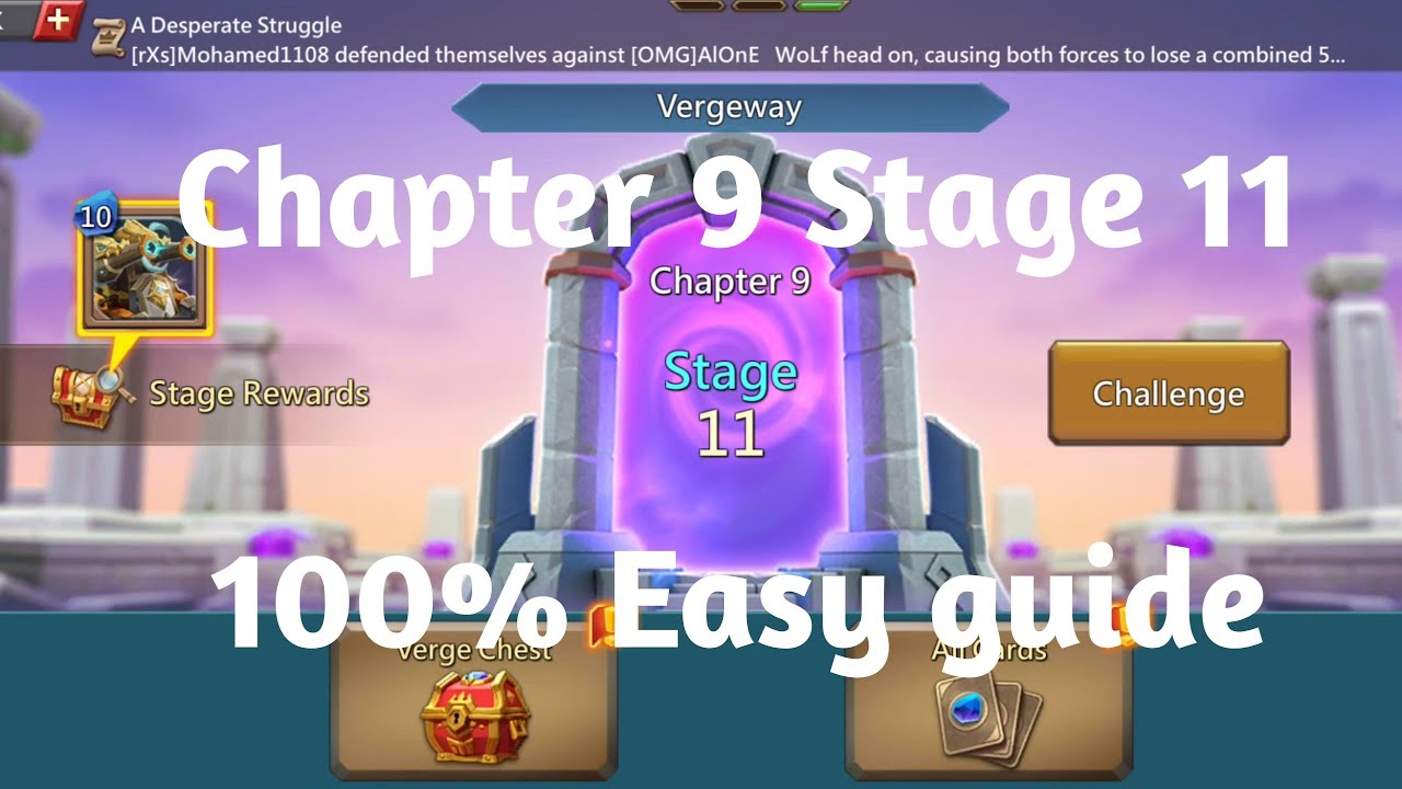 Lords mobile Vergeway chapter 9 Stage 11|Lords mobile Vergeway chapter 9 Stage 11 easiest guide