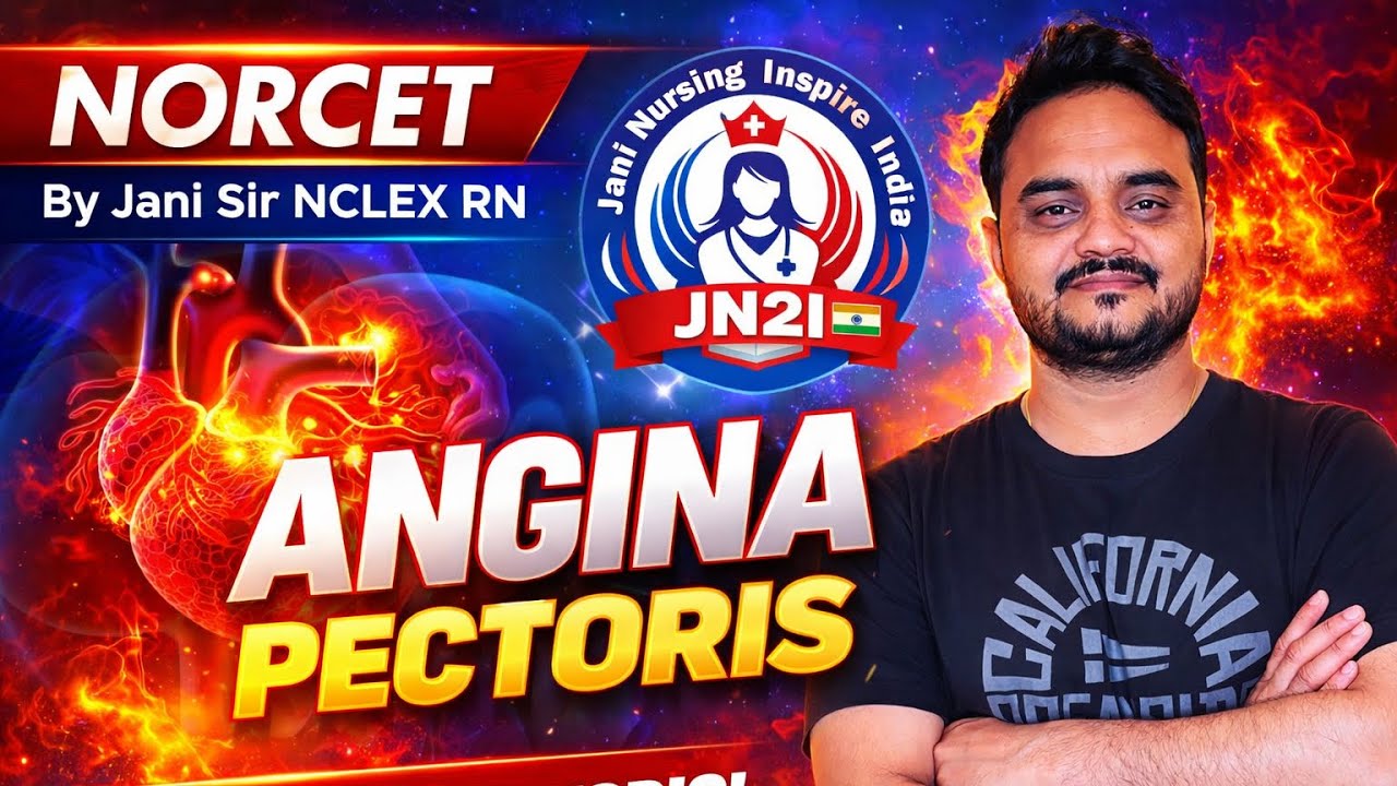Let’s crack the NORCET with @ Jani sir ANGINA PECTORIS
