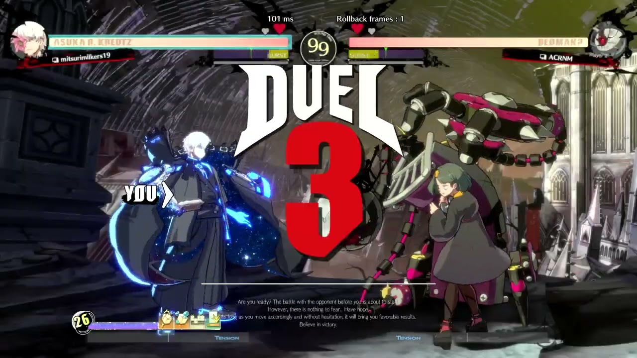 Rood (Asuka) vs ACRNM (Bedman) - Guilty Gear  Strive