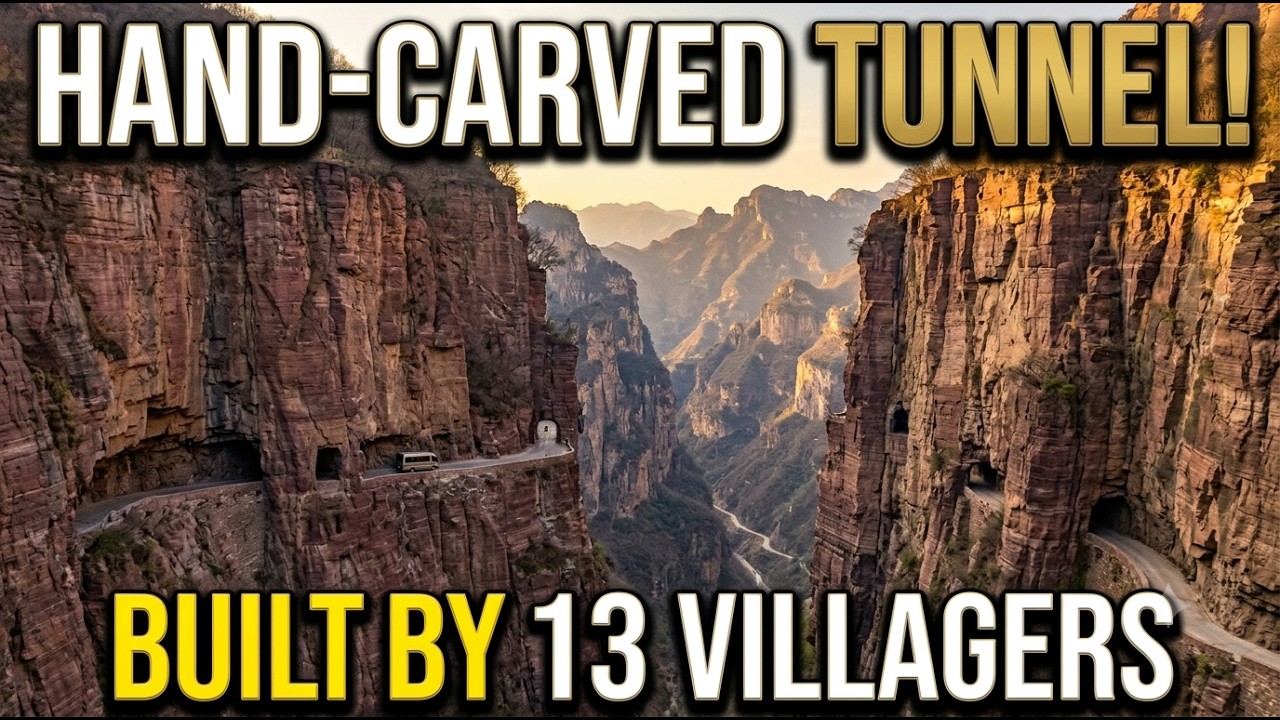 This Tunnel Was Carved by Hand Through a Mountain! ⛰️ | China's Guoliang Tunnel