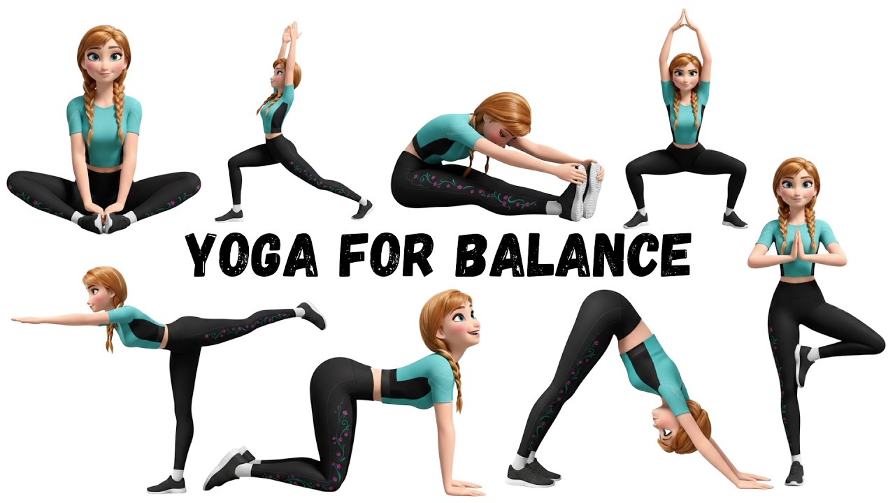 Frozen Yoga for Kids | Anna Yoga Poses for Strength & Balance
