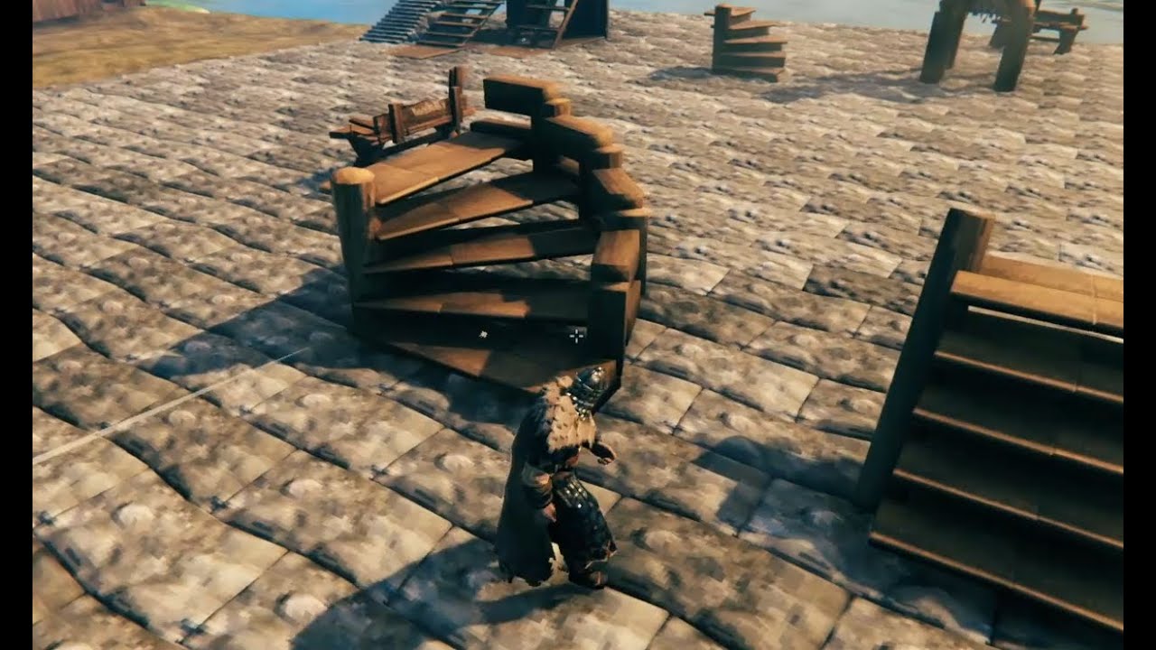 Valheim Lets Build - Stairs/Spiral Staircase