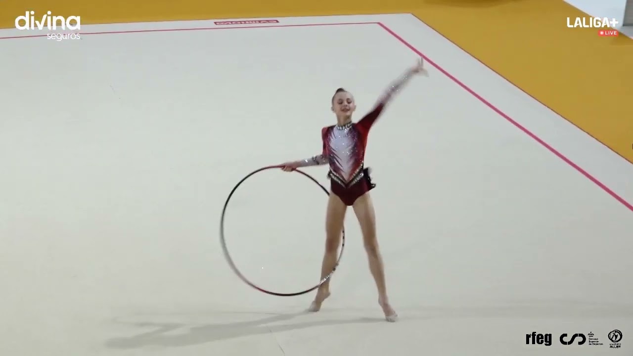 Narimanova Irina, junior, aro. Campeonato de España absoluto individual Guadalajara 2025.
