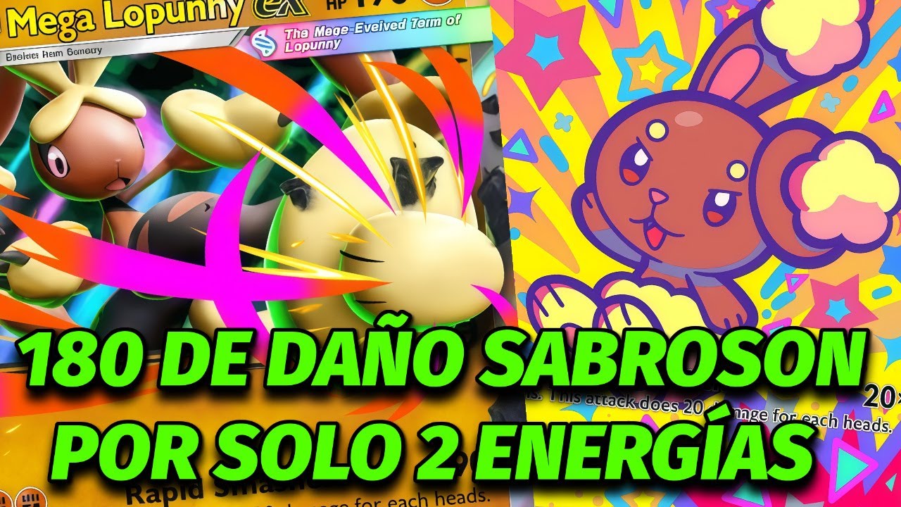 🐰🔥NUEVO Mazo PODEROSO de MEGA LOPUNNY EX en POKEMON POCKET
