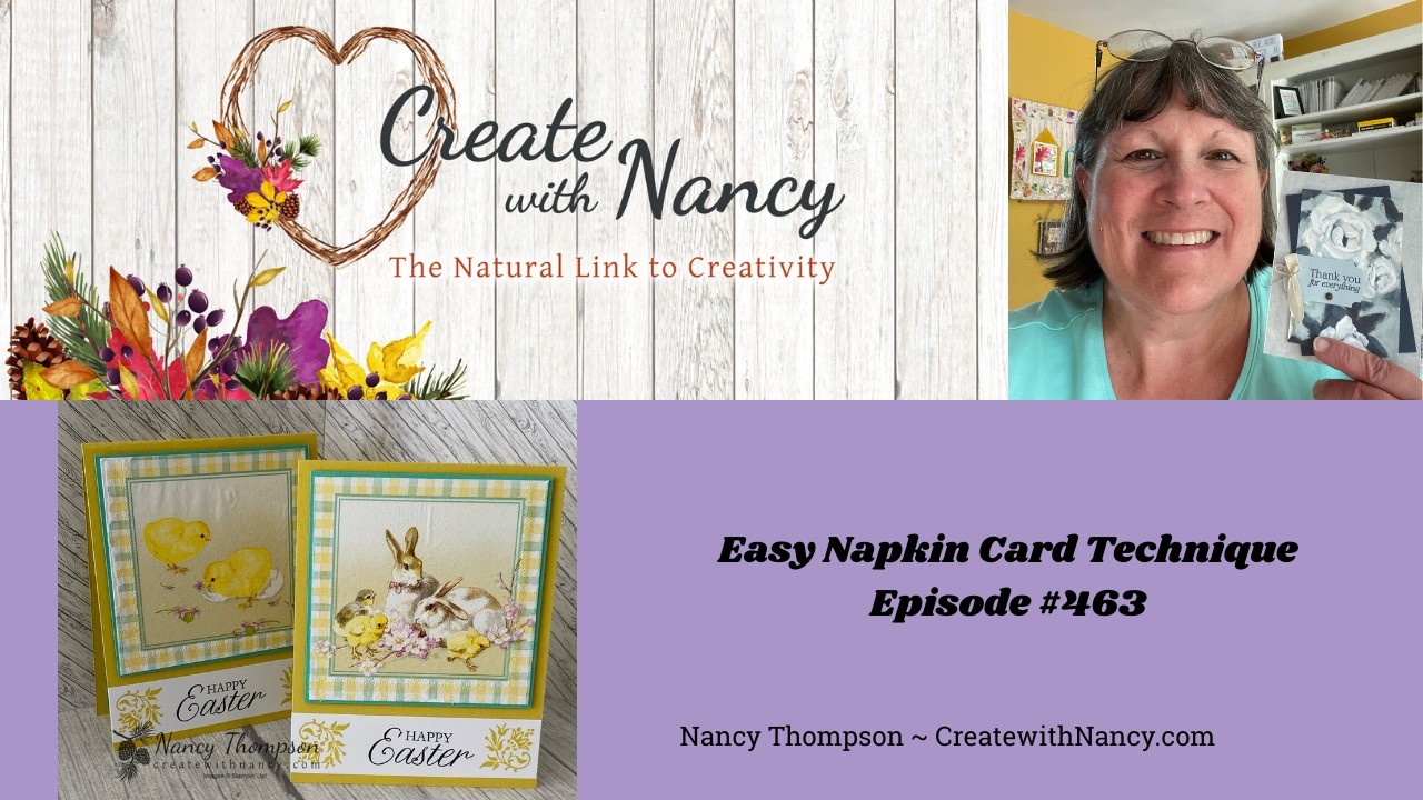 Easy Napkin Card Technique - Episode 463