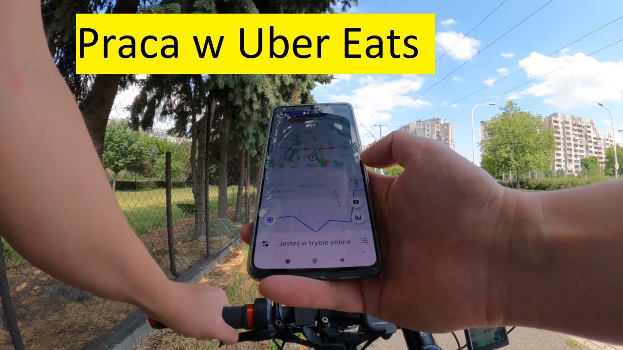 Dzień pracy w uber eats. Zarobki, rower elektryczny.