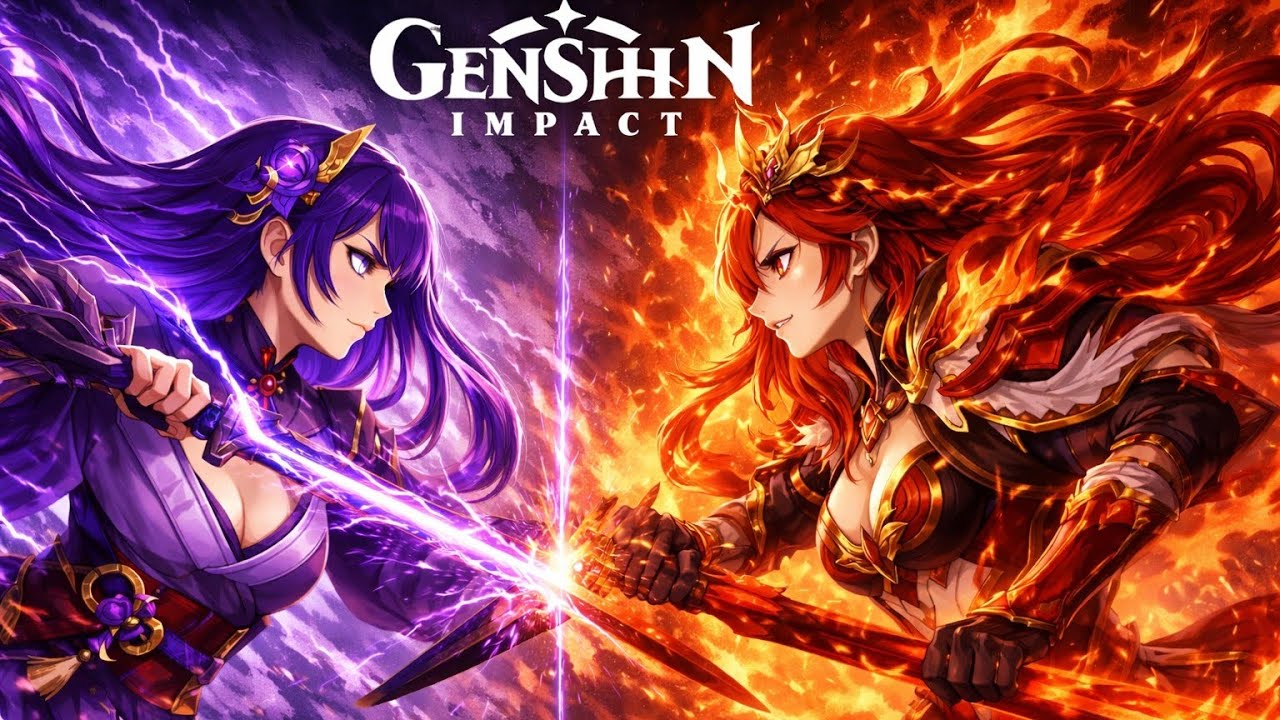Genshin impact - Abismo piso 12(prueba de shogun raiden a reacciones lunares)