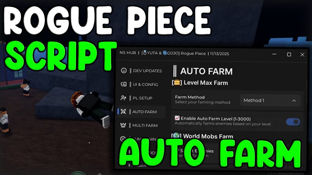 [🔥НОВИНКА] Скрипт Rogue Piece: автофарм, аура убийств и максимальный уровень — Roblox 2025