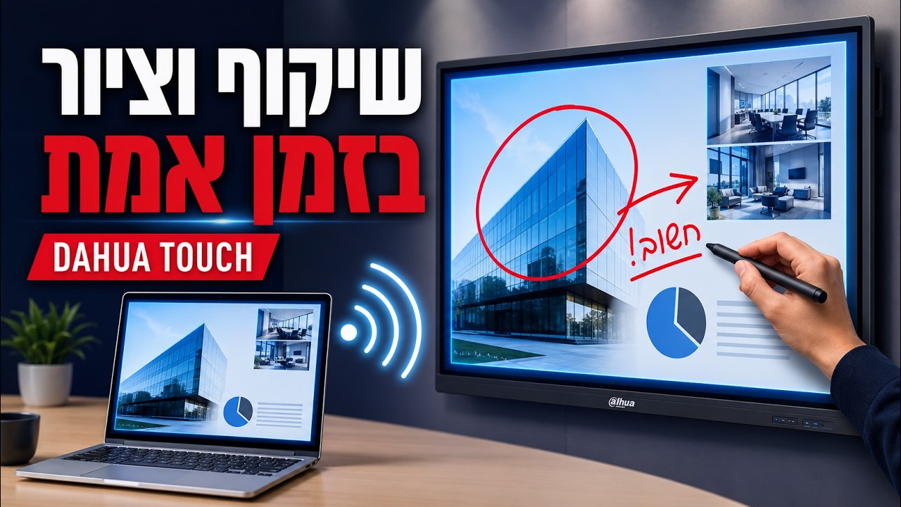 כיצד לשקף על מסך טאץ Dahua ולצייר עליו בזמן אמת.