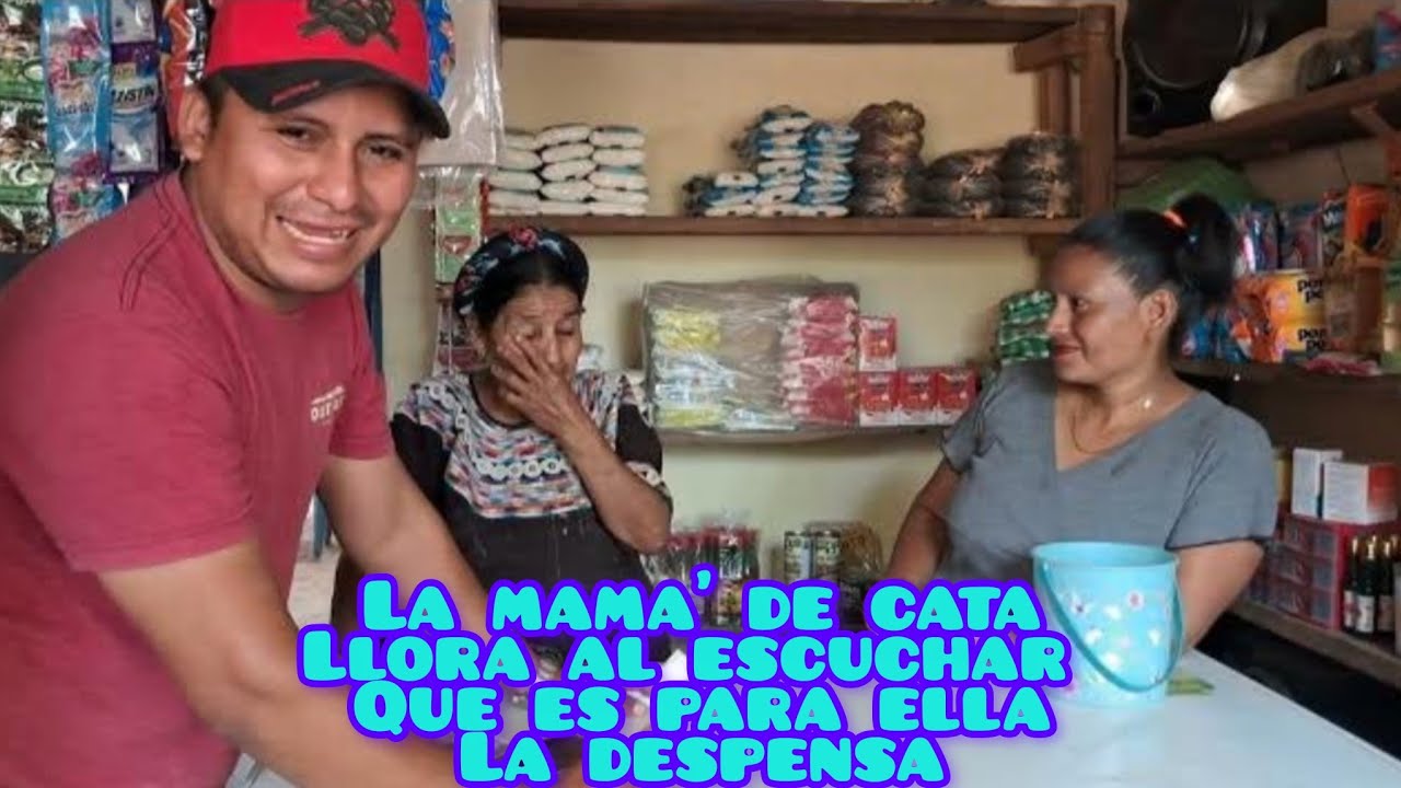 Vean como reacciono cata al escuchar que era😱😱😱 para ella y su mama' todos los viveres⁉️⁉️