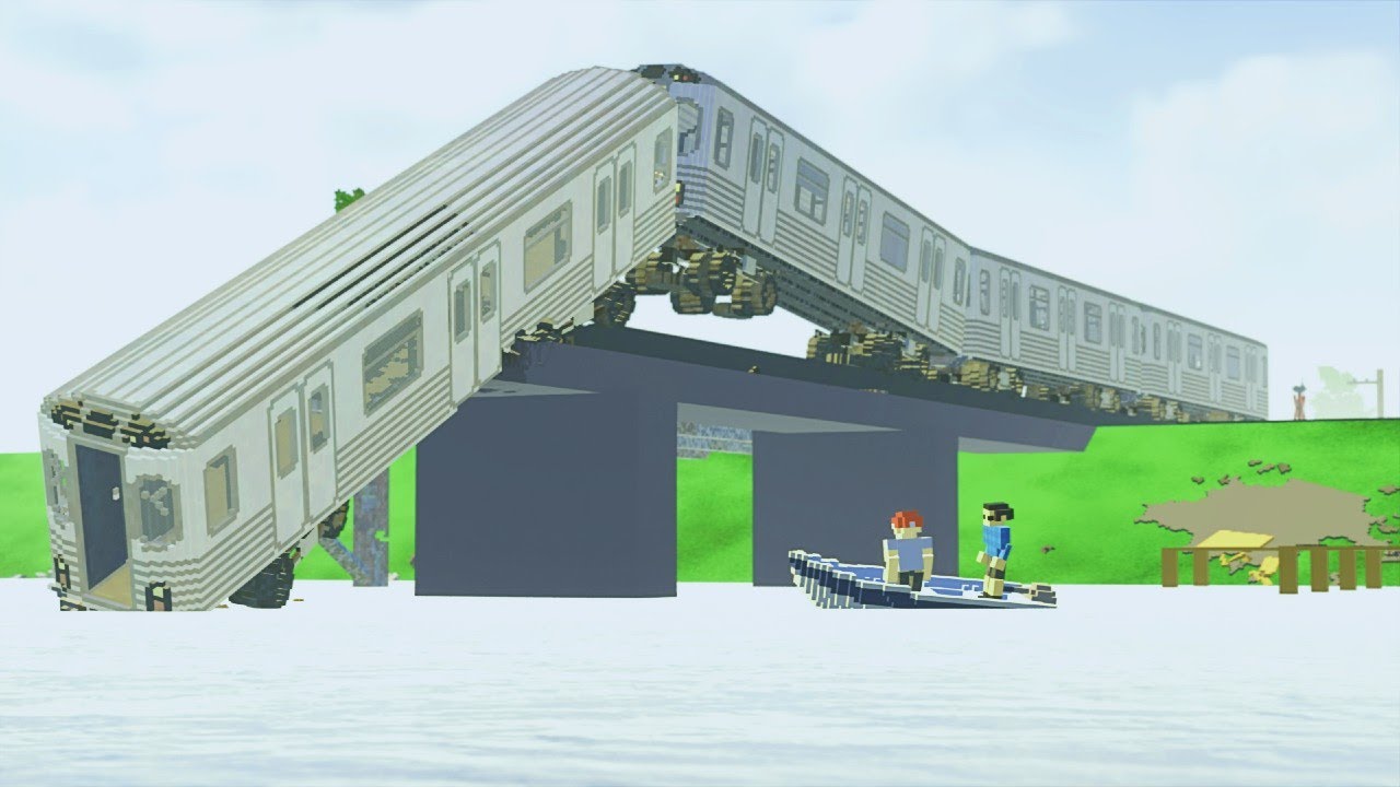 Realistic Train Crashes #2 | Teardown