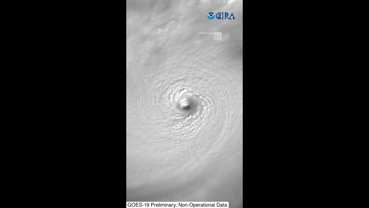 Satellite View  Of Hurricane Milton