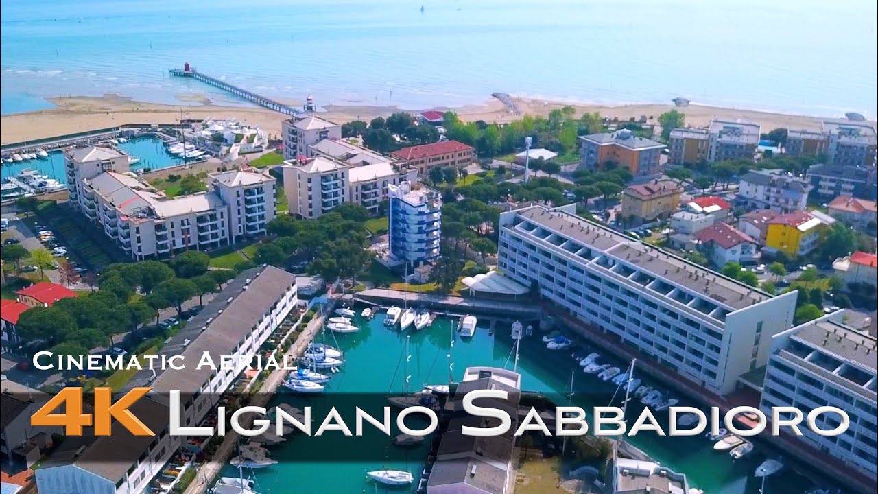 LIGNANO SABBIADORO 🇮🇹 4K Drone Aerial Friuli Venezia Giulia ITALY