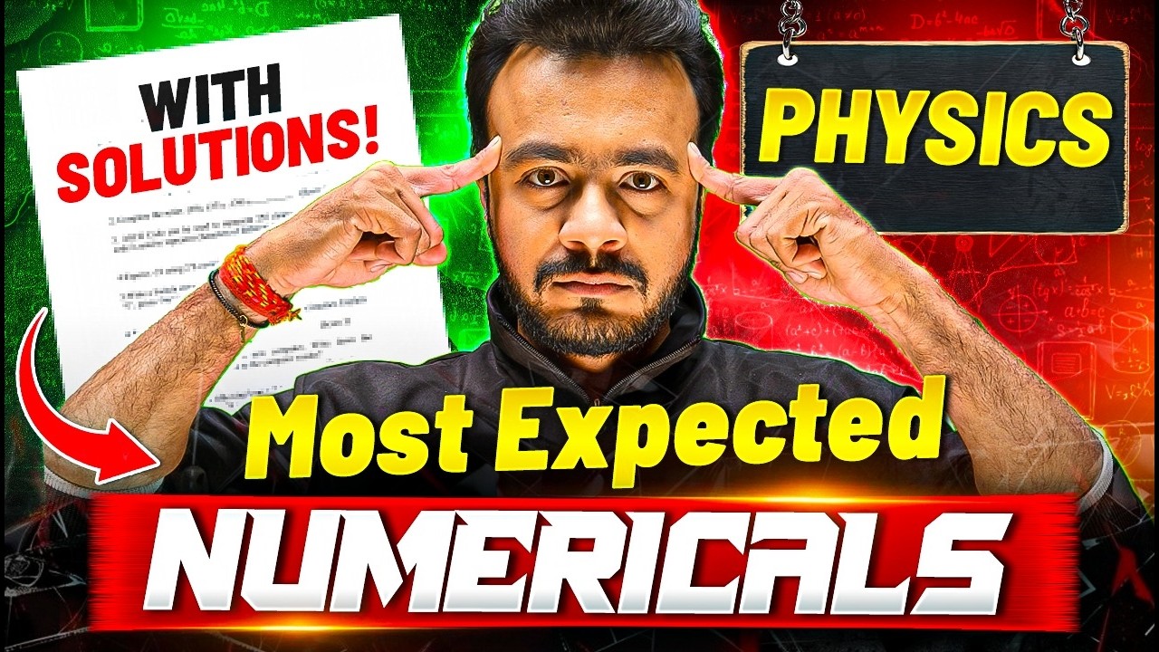 🔥 IMP Physics Numericals Bas aa jao… बाकी मैं करवा दूँगा! | 12th HSC MH Board #hscboard2026