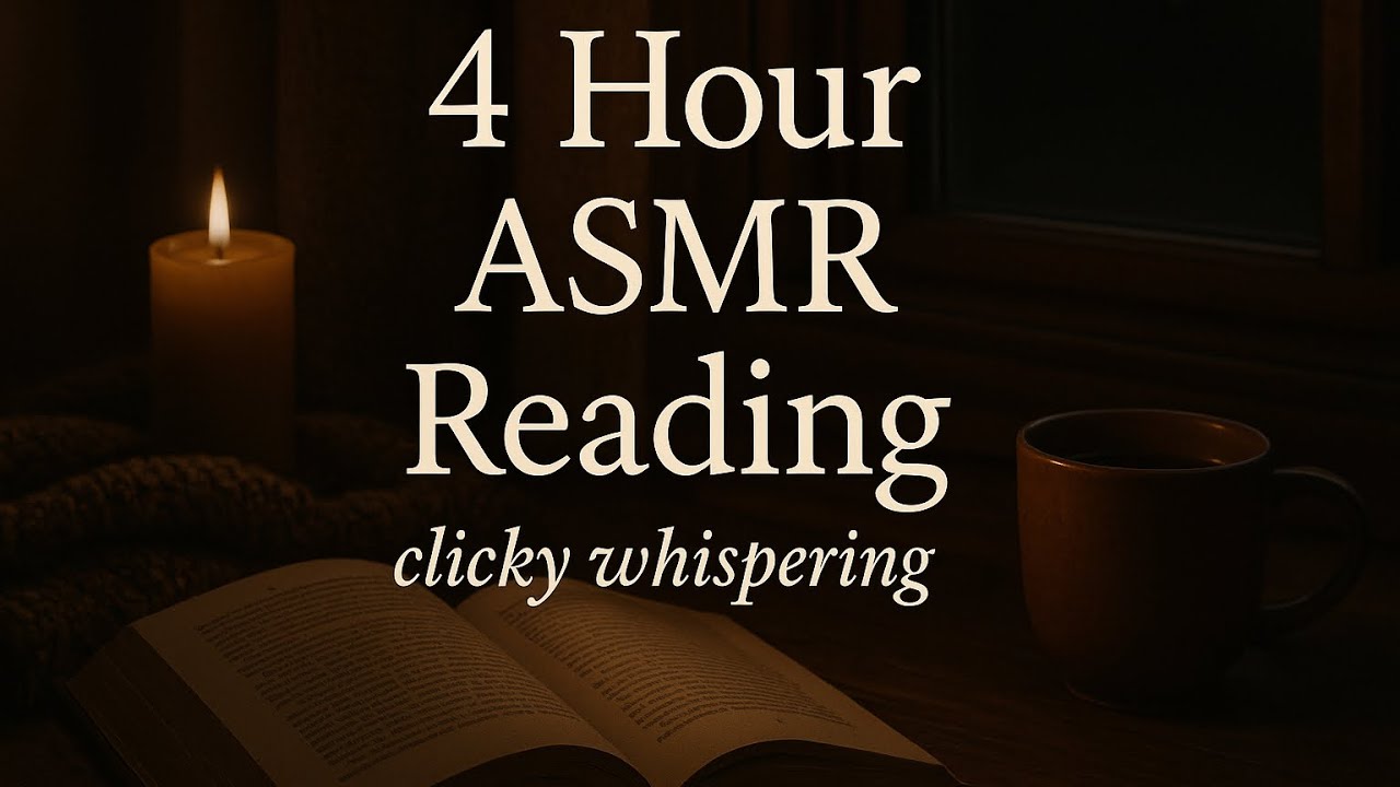 ASMR - 4 hours of clicky whispering (video compilation) //  ٤ ساعات قراءة بصوت خفيف أ س م ر