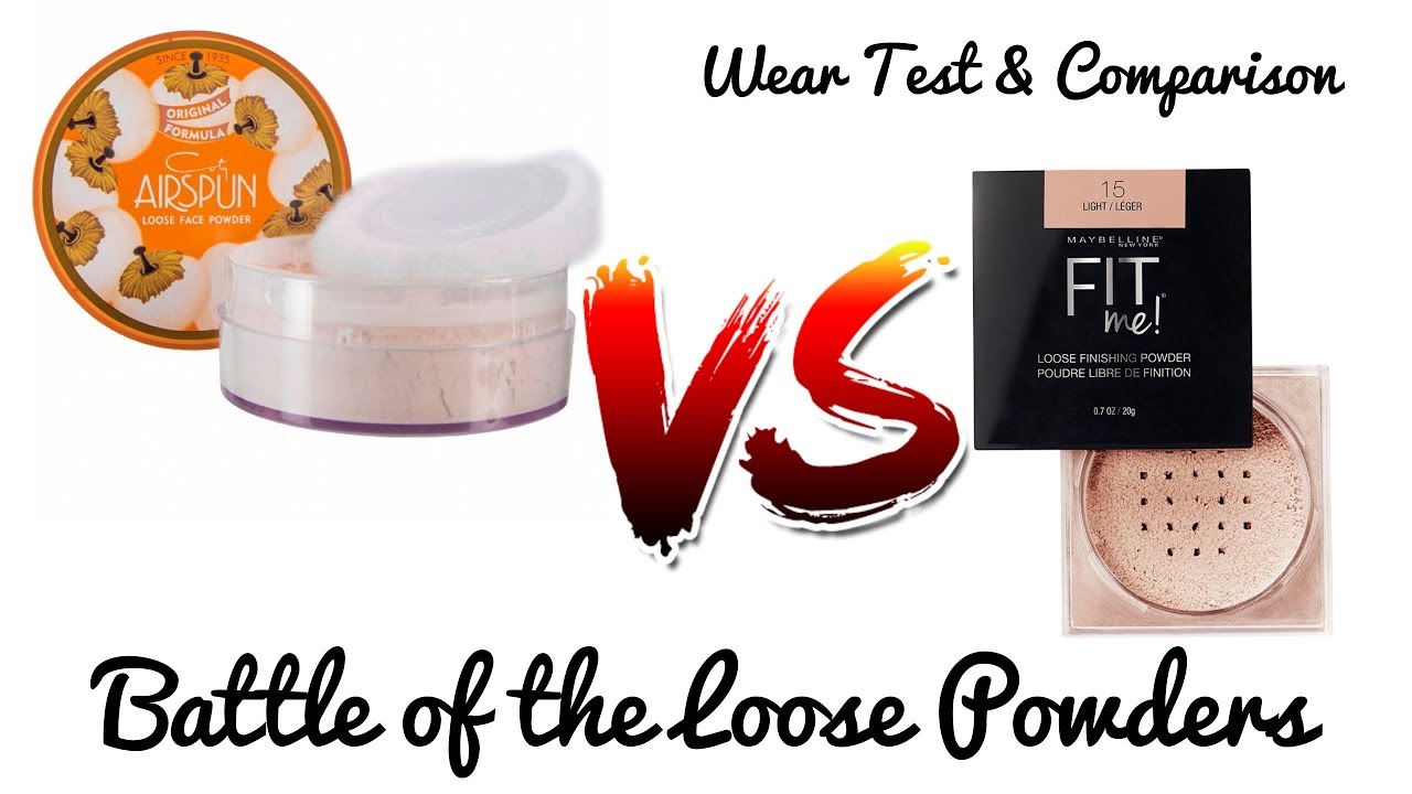 Battle Of The Loose Setting Powders| Wear Test & Comparison: Coty Airspun Vs. Maybelline Fit Me
