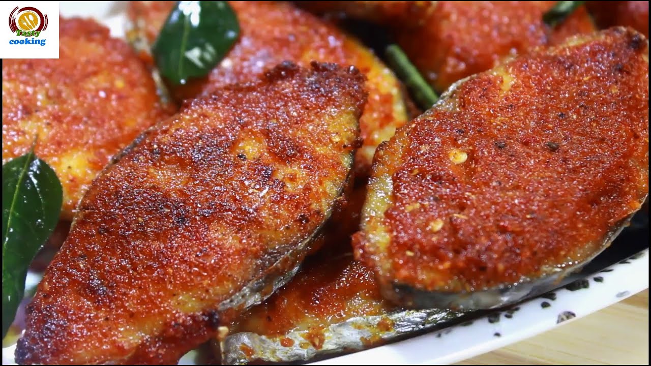 seer fish fry/fried fish/how to make fried fish/how to fry fish/fried fish recipe