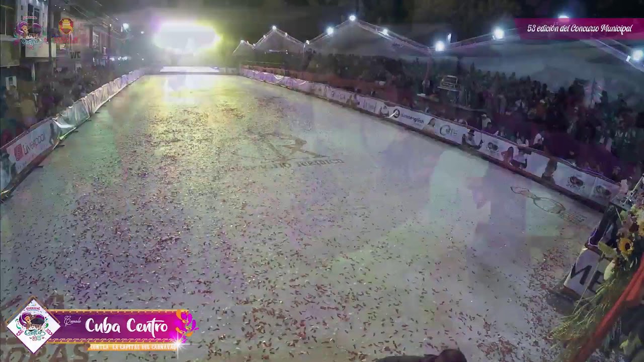 Carnaval Contla 2025 🎩 en este momento tenemos a la camada “Cuba Centro”. 🎩☂️