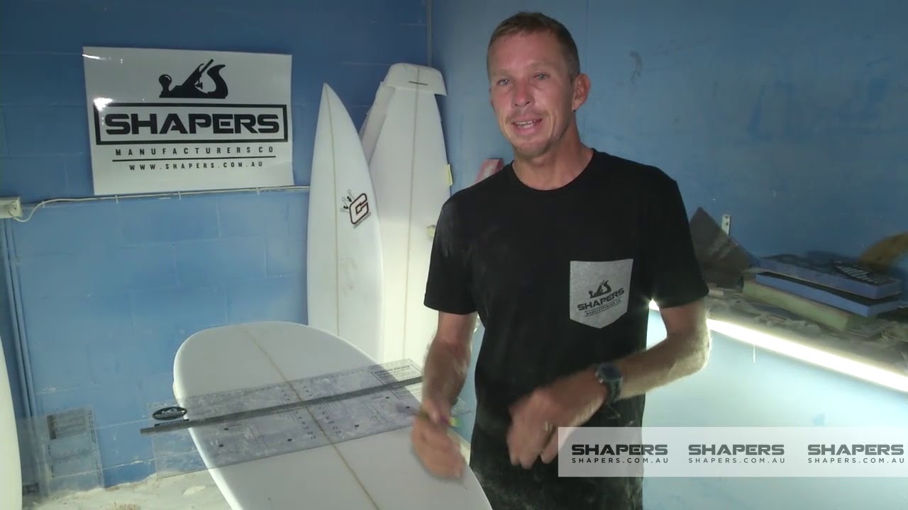 How to Shape a Surfboard - Fin Placements