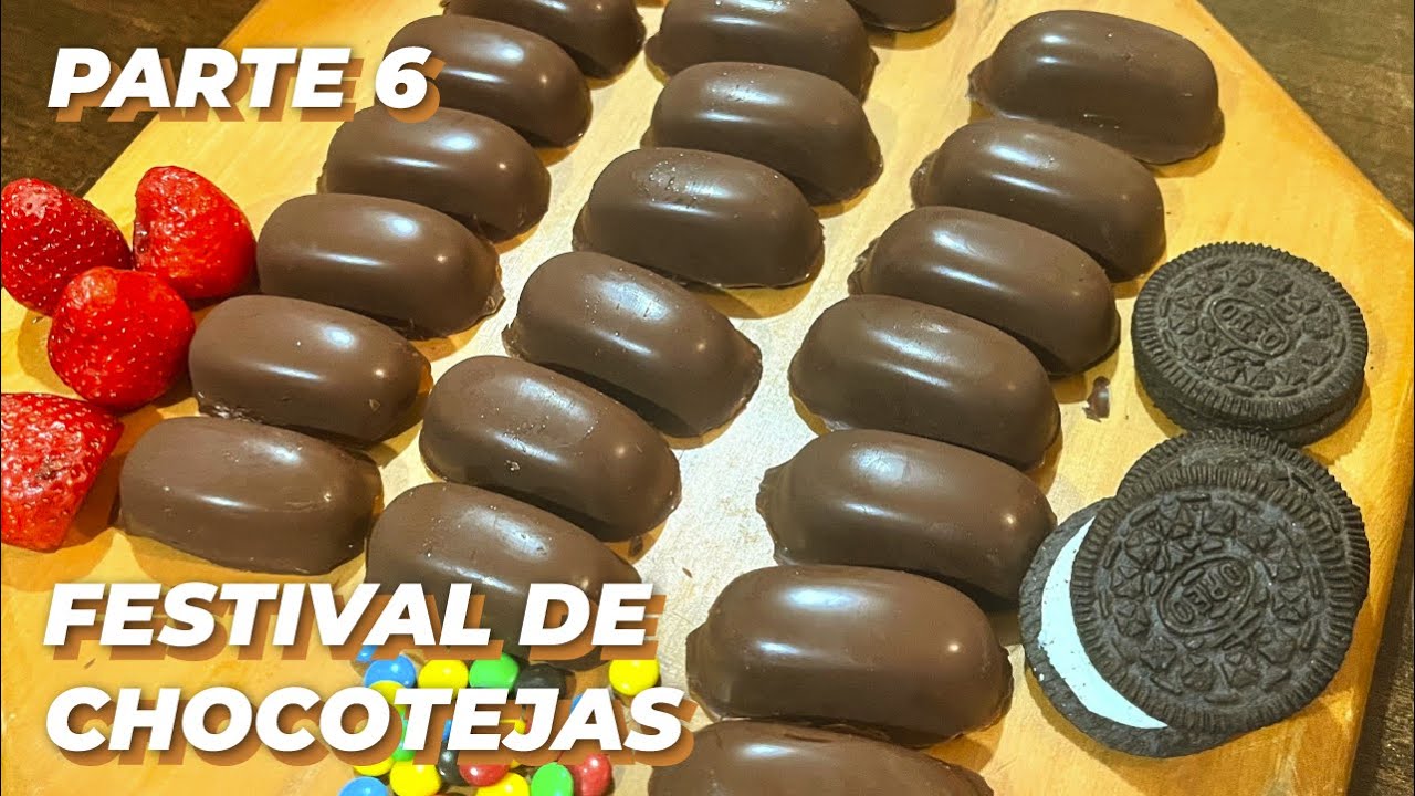 Cómo hacer CHOCOTEJAS de OREO, LENTEJITAS y FRESA 🍓 | Festival de Chocotejas (parte 6)