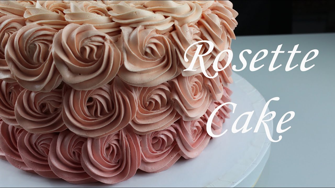 Rosette Cake - الروزيت كيك بطريقة المحترفين