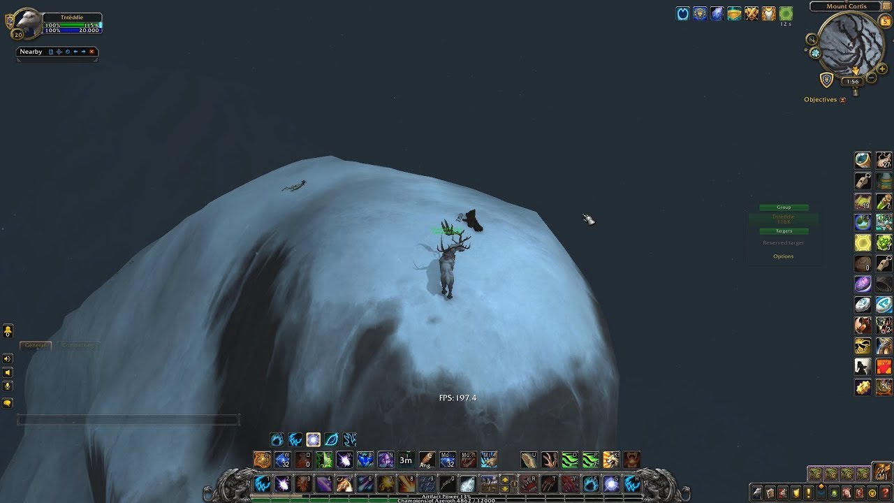 Climbing Mount Cortis in Drustvar. Druid Style